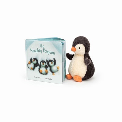 Jellycat The Naughty Penguins and Peanut Penguin Medium Australia | 246091JFD